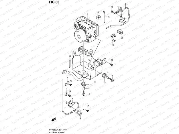 83 - HYDRAULIC UNIT (SFV650UAL4 E21)
