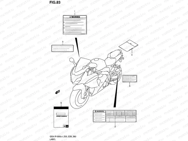 83 - LABEL (GSX-R1000L4 E33)
