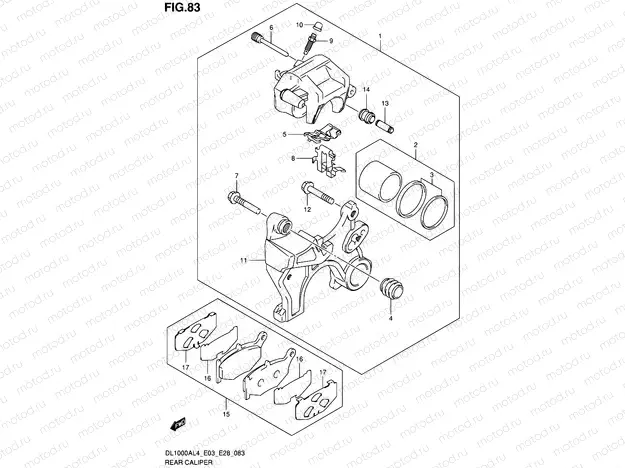83 - REAR CALIPER