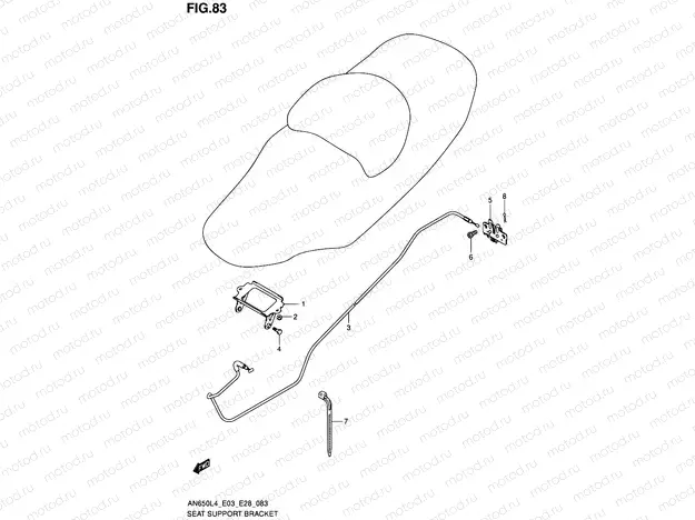 83 - SEAT SUPPORT BRACKET