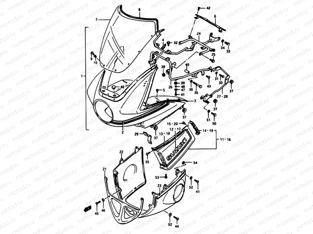 84 - COWLING (GSX1100EFG,GS1150EFG)