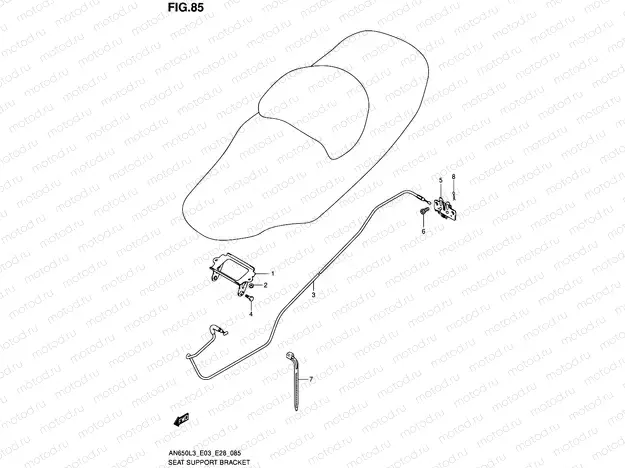 85 - SEAT SUPPORT BRACKET