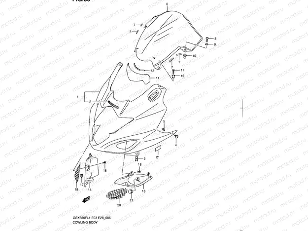 86 - COWLING BODY
