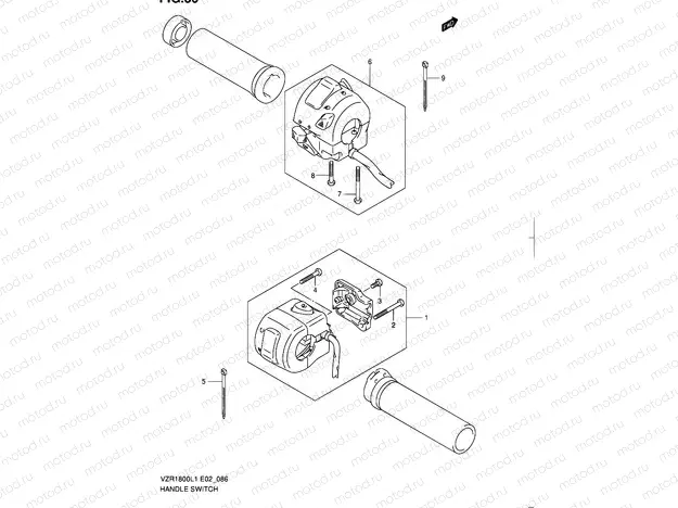 86 - HANDLE SWITCH (VZR1800L1 E24)