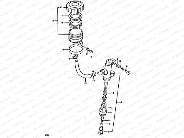 86 - REAR MASTER CYLINDER