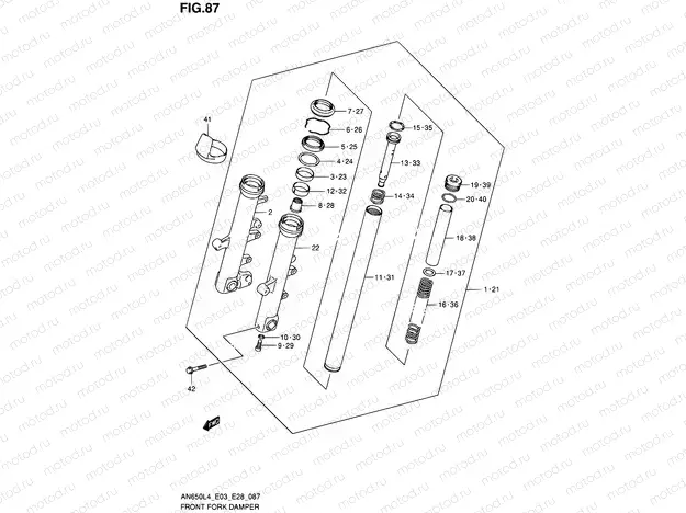 87 - FRONT FORK DAMPER