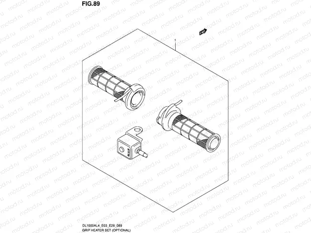 89 - GRIP HEATER SET (OPTIONAL)