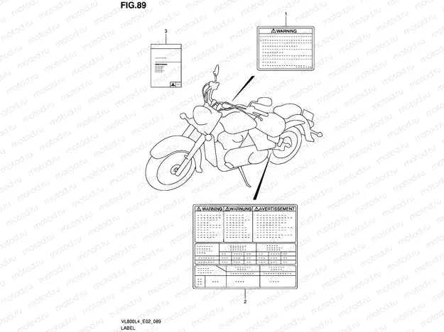 89 - LABEL (VL800L4 E19)