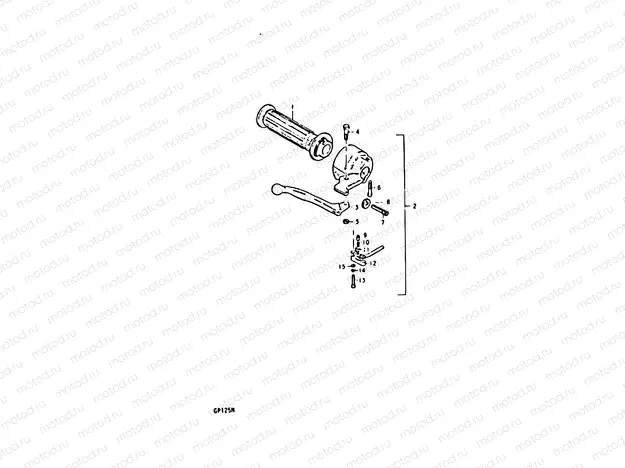 89 - RIGHT HANDLE SWITCH (GP125UC, GP125UN)