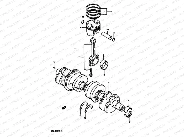 8A - CRANKSHAFT (MODEL L)