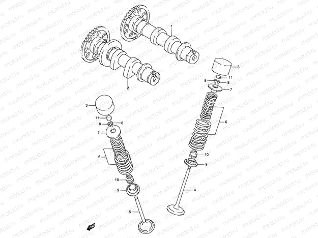 9 - CAM SHAFT / VALVE