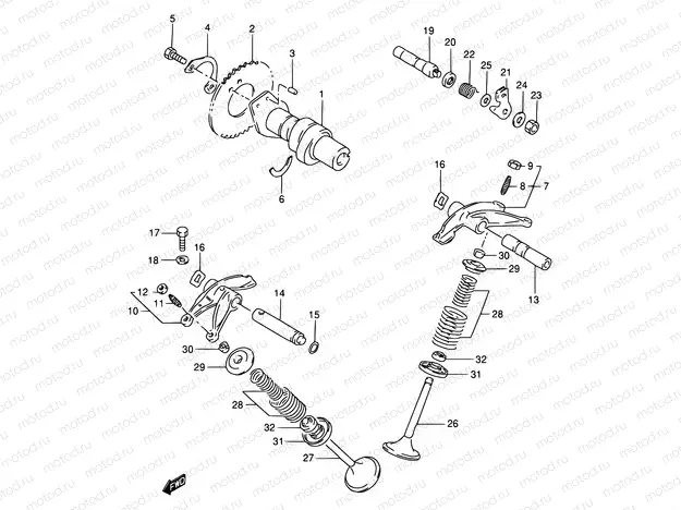9 - CAM SHAFT - VALVE