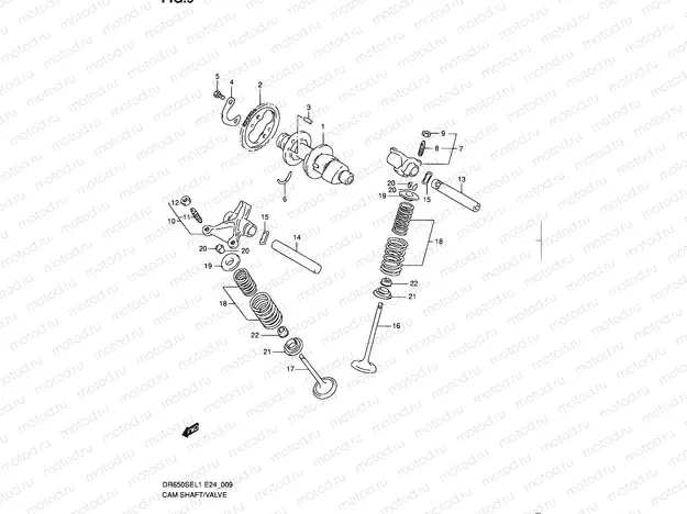9 - CAM SHAFT - VALVE