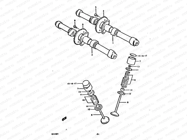 9 - CAM SHAFT - VALVE
