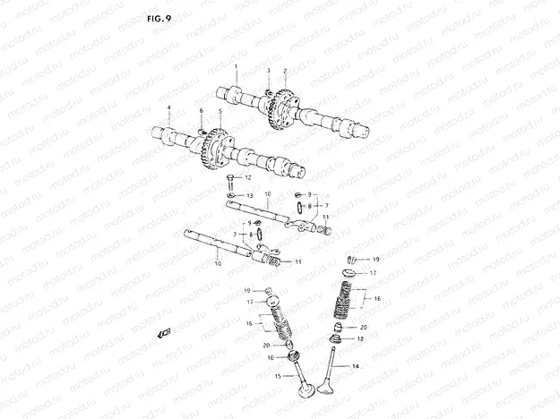 9 - CAM SHAFT - VALVE