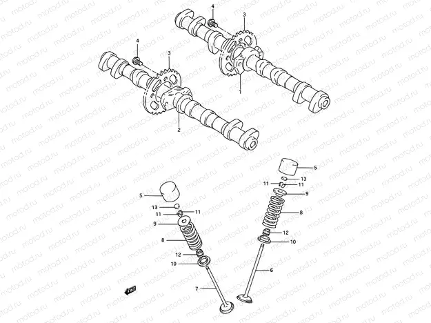 9 - CAM SHAFT - VALVE