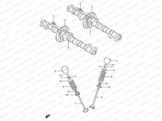 9 - CAM SHAFT - VALVE