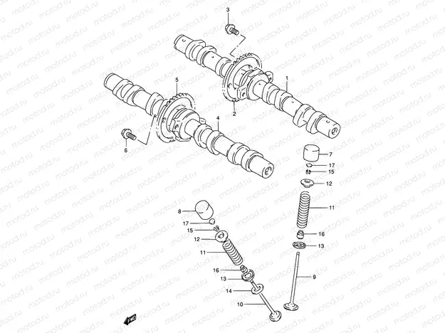 9 - CAM SHAFT/VALVE