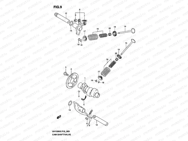 9 - CAM SHAFT/VALVE