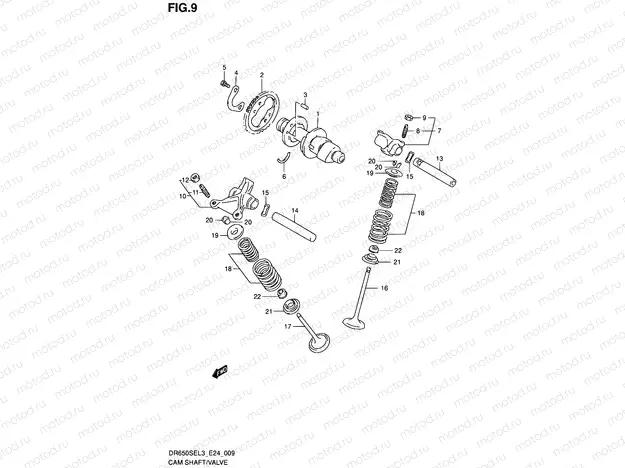 9 - CAM SHAFT/VALVE