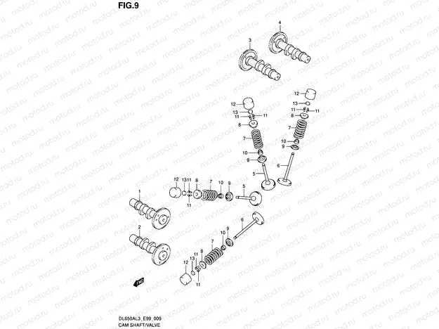 9 - CAM SHAFT/VALVE