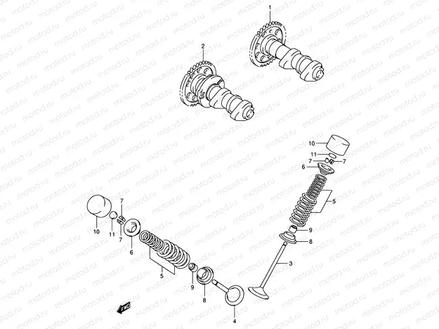 9 - CAM SHAFT/VALVE