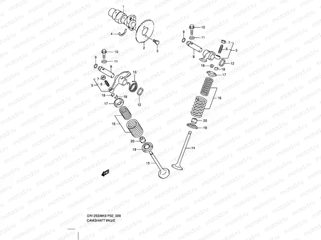 9 - CAMSHAFT - VALVE
