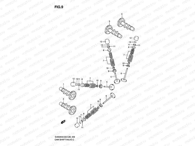 9 - CAMSHAFT / VALVE