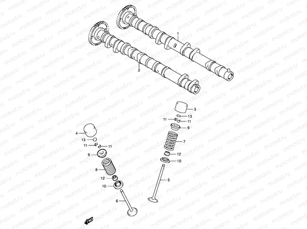 9 - CAMSHAFT - VALVE