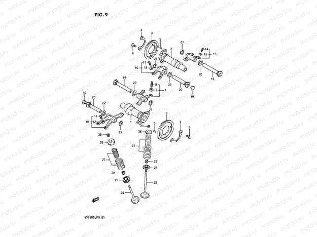 9 - CAMSHAFT - VALVE