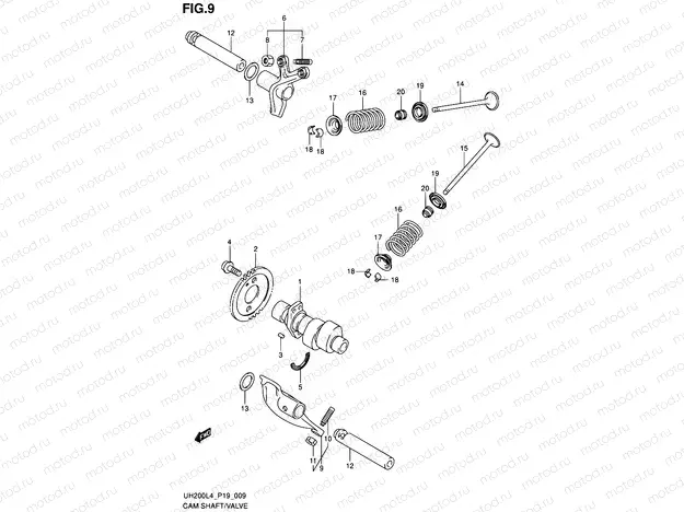 9 - CAMSHAFT/VALVE
