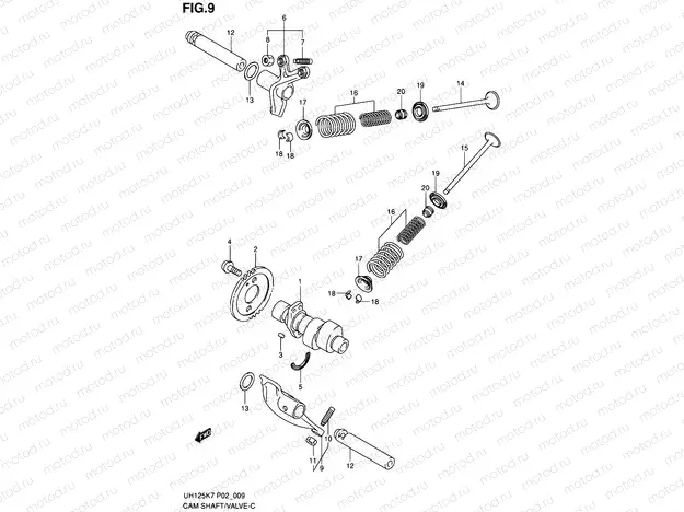9 - CAMSHAFT/VALVE