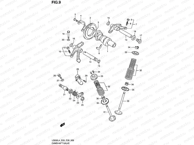 9 - CAMSHAFT/VALVE