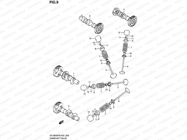 9 - CAMSHAFT/VALVE