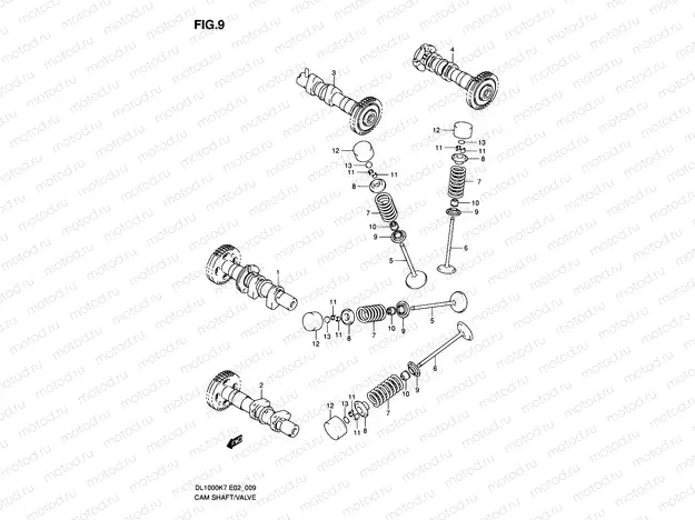 9 - CAMSHAFT/VALVE