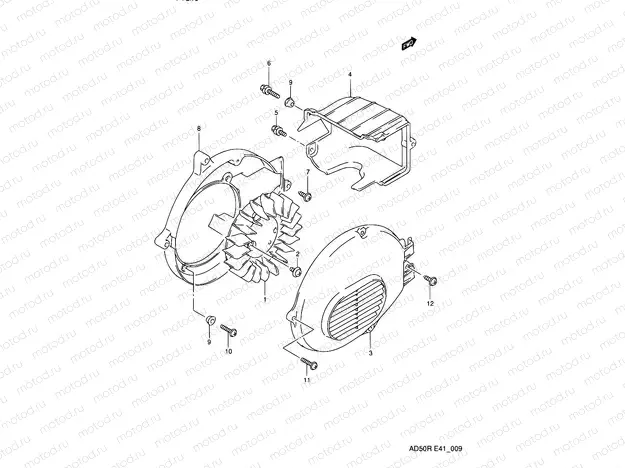 9 - COOLING FAN (MODEL L,MODEL K E06)
