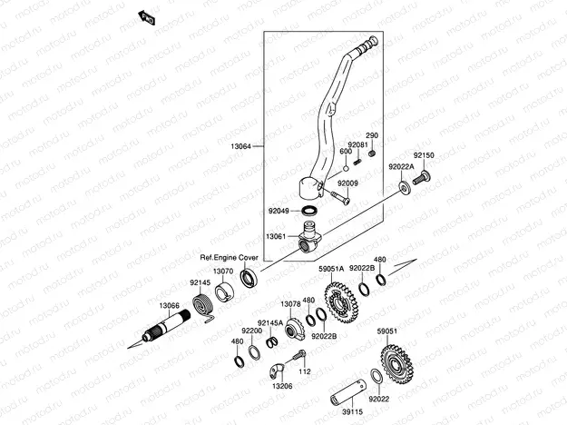 9 - KICKSTARTER MECHANISM