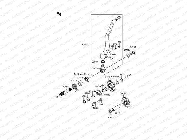 9 - KICKSTARTER MECHANISM