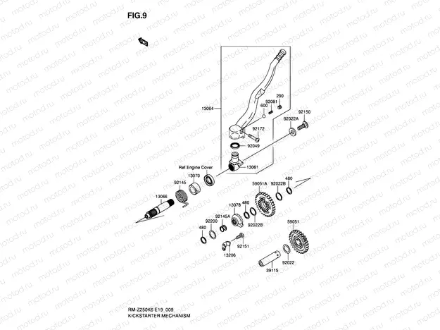 9 - KICKSTARTER MECHANISM