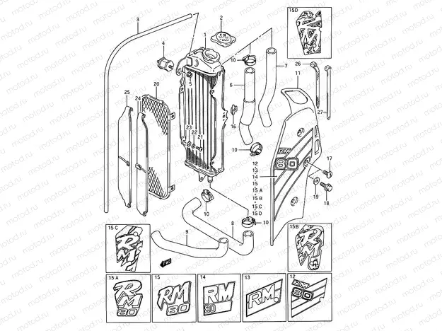 9 - RADIATOR (MODEL G/H/J/K/L/M/N/P)
