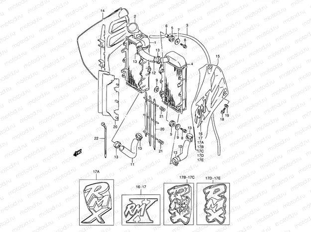 9 - RADIATOR (MODEL K/L/M/N)
