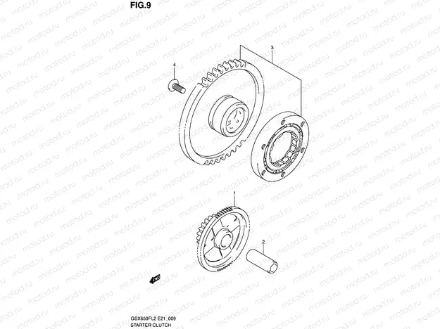 9 - STARTER CLUTCH