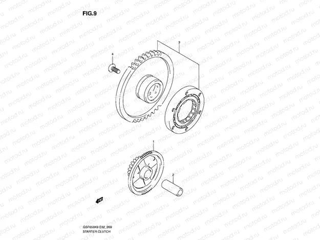 9 - STARTER CLUTCH