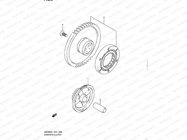 9 - STARTER CLUTCH