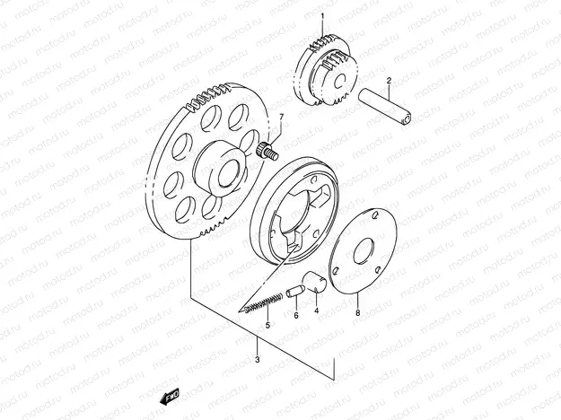 9 - STARTER CLUTCH