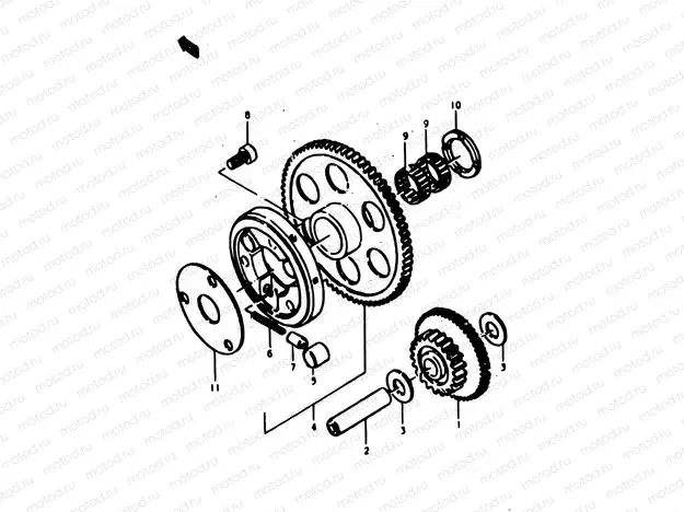 9 - STARTER CLUTCH