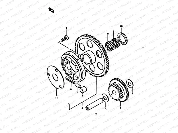 9 - STARTER CLUTCH