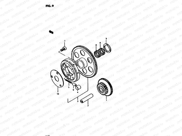 9 - STARTER CLUTCH