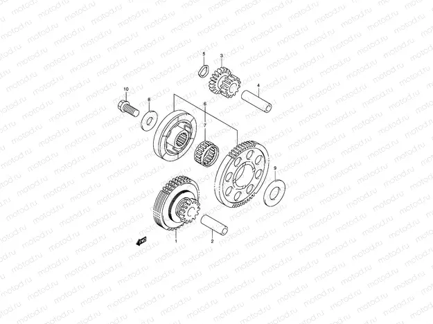 9 - STARTER CLUTCH