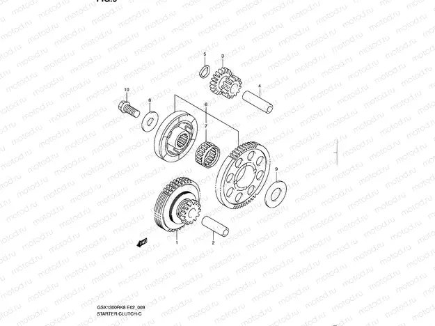 9 - STARTER CLUTCH